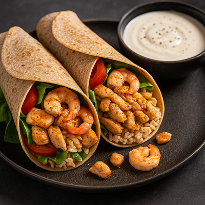 Chicken & Prawn Wraps