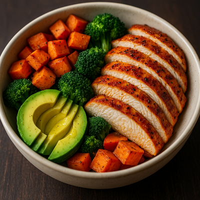 Chicken Sweet Potato Bowl