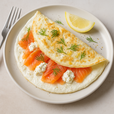 Smoked Salmon Omlette